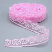 Dentelle en organza non élastique de 2,3 cm avec broderie en forme de cœur pour chaussures, chapeaux, sacs, foulards, bijoux, accessoires de bricolage