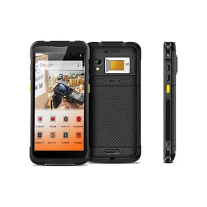 PDA 1d 2d Barcode Reader Finger abdruck Bilder Scanner für robuste Telefon GPS Handheld Daten kollektor Android 9.0 Rugged Pda