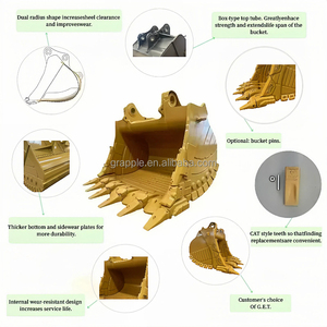 <strong>Mining</strong> Quarrying Durable Wear Resistant <strong>High</strong> <strong>Strength</strong> NM400 Hard0x500 <strong>Mining</strong> <strong>Bucket</strong> 20-30t Excavator Rock Excavation <strong>Bucket</strong> - Product Image 6