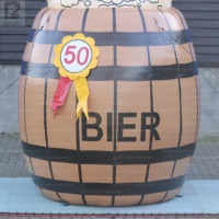 Modèle publicitaire gonflable géant personnalisé de 3m, type poupée Abraham néerlandaise ou homme baril de bière, pour anniversaires, fêtes, festivals et événements de rue