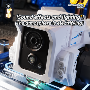 Globalwin <span class=keywords><strong>Robot</strong></span> Loup Populaire 2026, Jouet Électronique Intelligent pour Enfants avec Télécommande, Commande Vocale, Lumières Dynamiques et Musique - Product Image 5