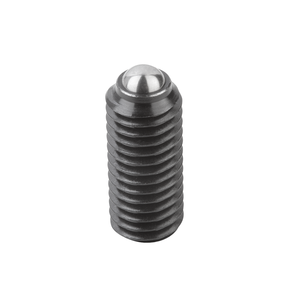 Resorte de Empuje K0315, Fuerza de Resorte Intensificada, Acero Oxidado Negro con Bola de Acero y Enchufe Hexagonal - Product Image 1