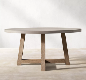 French Simple Design Furniture Modern Style Teak <b>Round</b> <b>Dining</b> <b>Table</b> - Product Image 2
