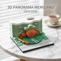 Cadeaux promotionnels pour événements et festivals, bloc-notes lavable en papier 3D, articles promotionnels d'entreprise