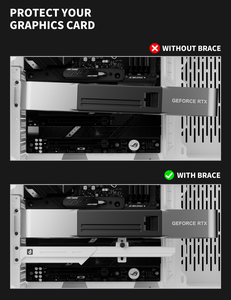 <span class=keywords><strong>Support</strong></span> de <span class=keywords><strong>carte</strong></span> <span class=keywords><strong>graphique</strong></span> ARGB en alliage de zinc <span class=keywords><strong>upHere</strong></span> GL7, anti-affaissement - Product Image 3