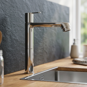 Grifo de Lavabo Cromado de Zinc, de un Solo Orificio, Montado en el Tapa del Lavabo, Diseño Minimalista, Anticorrosión, Grifo de Agua Fría para Baño - Product Image 3