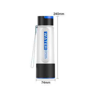 Bouteille <span class=keywords><strong>d</strong></span>'<span class=keywords><strong>eau</strong></span> hydrogénée à haute concentration 2000PPB, 450 ml, technologie SPE PEM DuPont, <span class=keywords><strong>appareil</strong></span> <span class=keywords><strong>ioniseur</strong></span> <span class=keywords><strong>d</strong></span>'<span class=keywords><strong>eau</strong></span> hydrogénée portable - Product Image 5
