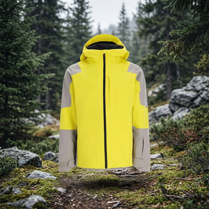 Veste de ski et de neige unisexe 3-en-1 2025 en gros, personnalisable, coupe-vent, imperméable, grande taille, avec fermeture éclair, pour activités de plein air et randonnée, style patchwork - Product Image 3