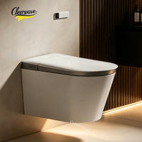 Nouvelle toilette intelligente murale japonaise de luxe 2026 avec bidet intégré, WC électrique suspendu, automatique et télécommandé 001