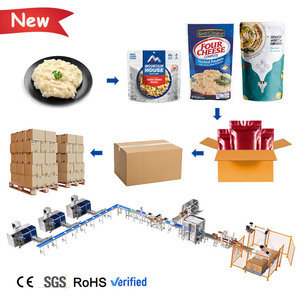 Machine d'emballage horizontale automatique <span class=keywords><strong>pour</strong></span> purée de pommes de terre, houmous, sachets préformés Doypack et scellage de boîtes en carton - Product Image 1