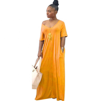 Nouvelle collection 2021 : Vêtements grande taille pour femmes, style européen et américain, couleur unie, coupe ample, manches courtes