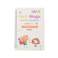 3 Age Pour Les Ecoles Françaises Maternelles Cahier Magique Kids Sank Magic Groove Practice Copybook with Disappear Pen