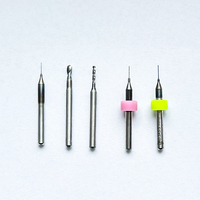 Mata Bor Mikro PCB Tungsten Carbide Berkualitas Tinggi untuk Pengeboran PCB dengan Lapisan Oksida Hitam dan Diameter Shank 3mm