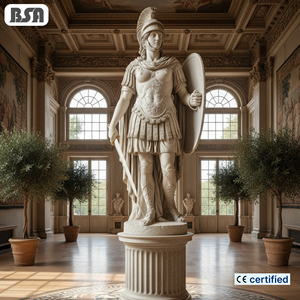 Estatua <span class=keywords><strong>de</strong></span> General Romano Tallada a Mano en Mármol Natural BSA, <span class=keywords><strong>Escultura</strong></span> <span class=keywords><strong>de</strong></span> Guerrero Griego <span class=keywords><strong>Marte</strong></span> a Tamaño Real para Decoración <span class=keywords><strong>de</strong></span> Hotel, Villa o Gran Salón - Product Image 1