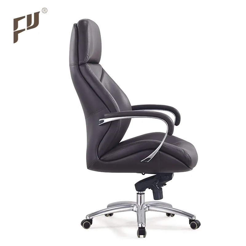 FURICCO ofis mobilyaları ayarlanabilir döner yönetici patron Executive PU deri büro sandalyeleri
