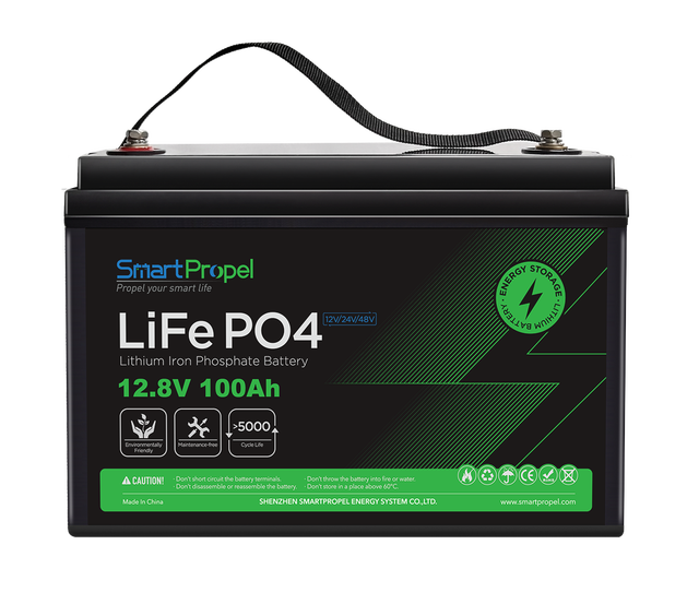 12V 12.8V 100ah Lithium Solar Battery 100A Bms 24v 12v 12.8v 100ah 200ah 300ah Lithium Ion Battery Pack 12v for Rv Marine Boat