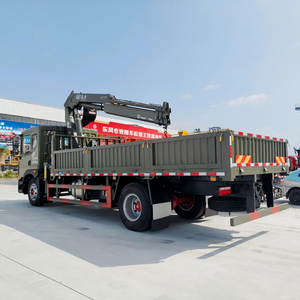 รถบรรทุกติดเครนตงเฟิง 4x2 ยกสูง 15 เมตร รถก่อสร้างสีเขียว พร้อมเครื่องยนต์ Weichai - Product Image 5