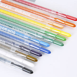 Crayons de <span class=keywords><strong>cire</strong></span> personnalisés à 8 couleurs pour enfants, crayons gras multicolores, sac en vrac OPP, vente en gros - Product Image 6