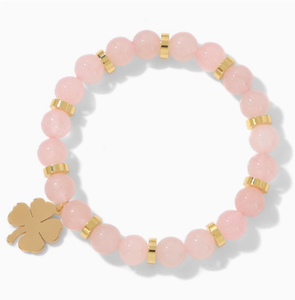 Braccialetto Elastico con Perline a <span class=keywords><strong>Quadrifoglio</strong></span> in Pietra Naturale, Portafortuna, Gioielli per Uomo e Donna, Vendita all'Ingrosso - Product Image 5