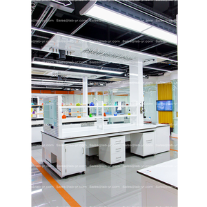 โต๊ะทำงานเหล็กทั้งตัว TMOON สำหรับห้องปฏิบัติการ ทนทานต่อการกัดกร่อน ท็อปเฟนอลิก เหมาะสำหรับโรงพยาบาล โรงเรียน และโรงงาน พร้อมคุณสมบัติทางฟิสิกส์เคมี - Product Image 1