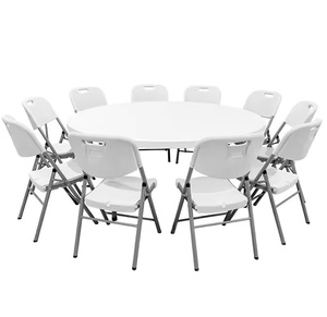 Xách tay HDPE vòng nhựa bảng bền gấp trong một nửa cho ngoài trời tiệc hội trường bên sự kiện phục vụ ăn uống & khách sạn sử dụng - Product Image 4