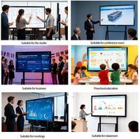 Tableau blanc interactif intelligent LCD 100 pouces avec écran tactile 20 points pour salles de conférence