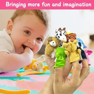 Juguete de peluche Fabricante Nuevo diseño Personalizado Animal de peluche Marioneta de dedo Juguetes Muestra gratis Muñeca promocional de peluche