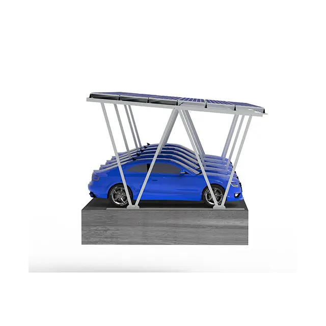 Angels Solar PV Precio de tierra Estructura de aluminio Panel solar Estructura de montaje de estacionamiento de automóviles