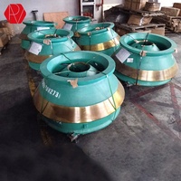 Pièces de concasseur à cône Terex Trio TC1000 TC1150 TC1300  TC36 TC51, doublure de bol concave