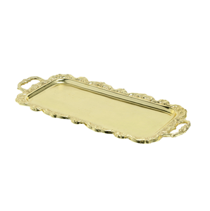 Plateau décoratif en métal vintage antique en métal de fer servant pour la maison et les hôtels de restaurants dessus de table fait main - Product Image 6