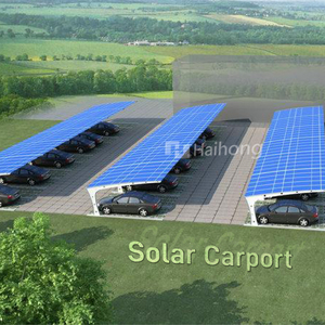 Sistema de cochera solar, toldo solar de acero galvanizado rentable, marco de cochera fotovoltaica de aleación de aluminio, cochera solar comercial - Product Image 5