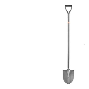 Mini pelle portable en acier au carbone avec lames rondes et carrées, garantie de 3 ans pour le jardinage, le creusement, la plantation et le camping - Product Image 1