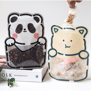 Bán buôn dễ thương hình Snack Cookie kẹo nhựa đứng lên Túi Ziplock tùy chỉnh bao bì thực phẩm Túi Mylar với cửa sổ rõ ràng - Product Image 4