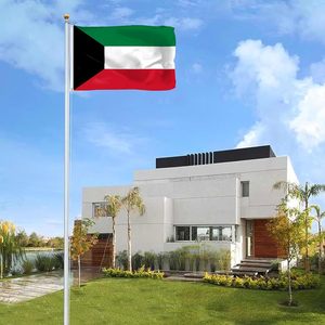 Bandera de Kuwait de bajo <span class=keywords><strong>precio</strong></span> 3x5 pies, 100D, con 2 ojales metálicos, resistente a la decoloración, colores vivos, bandera de 3x5 pies, venta al por mayor personalizada - Product Image 5