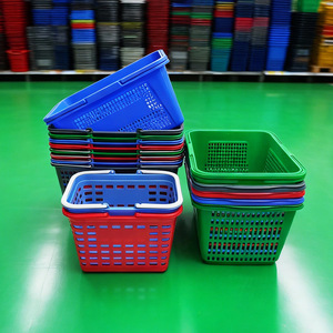 Shopping <b>Basket</b> Pp <b>Plastic</b> Injection Molding Durable Storage Organization Moving Logistics Turnover 30x25x20 Cm - Product Image 2