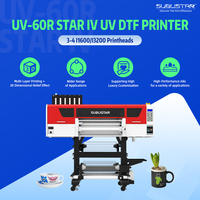 Imprimante UV DTF pour cuir 60 cm, 3 têtes I1600, haute production, numérique rouleau à rouleau, multifonction, encre UV pour coques de téléphone