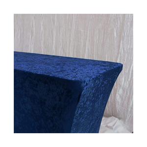 Couvertures de table rectangulaires rondes blanches en or pour les tables de mariage sur le marché américain Couverture de table en tissu élégante - Product Image 3