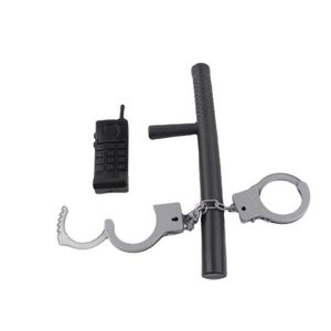 Mainan Cosplay Halloween anak-anak, Set permainan kostum polisi Prop borgol plastik untuk anak-anak - Product Image 1