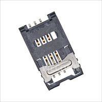 WECONN WL-SIM705-003 6PIN+0 H=2,50mm Klappbarer SIM-Karten-Anschlussbuchse Anpassbarer Automobil-Steckverbinder
