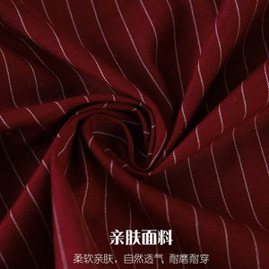 ผ้ากันเปื้อนลายทางผ้าฝ้ายแท้พร้อมกระเป๋าสำหรับร้านกาแฟและร้านอาหาร - Product Image 4