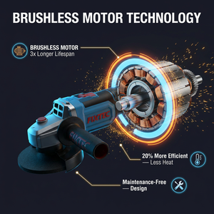 <span class=keywords><strong>Amoladora</strong></span> <span class=keywords><strong>Angular</strong></span> Inalámbrica FIXTEC Profesional de 20V, 100mm/115mm/125mm/180mm/230mm, Velocidad Variable, Eléctrica - Product Image 5