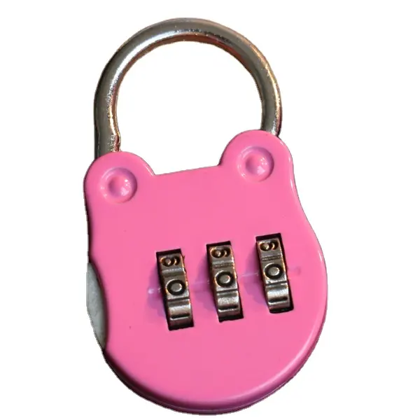 CH-19B Code number combination cabinets code lock sweet bear shape padlock for pencil box