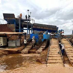 Installation de lavage de trommel d'or KTDJ-50, équipement d'extraction d'or, capacité de 50 à 300 TPH, tension 220V/380V, garantie 1 an - Product Image 4