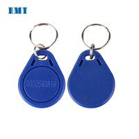 Porte-clés RFID étanche en ABS 13,56 MHz, étiquette RFID avec impression personnalisée du logo, étiquette de contrôle d'accès