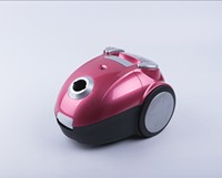 Aspirateur à canister léger, forte aspiration 18Kpa, grande capacité 2L avec sac collecteur de poussière pour sols durs et tapis à la maison