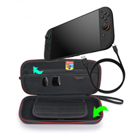 Étui de transport rigide portable premium avec porte-cartes de jeu pour console Switch 2 et accessoires