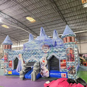 <span class=keywords><strong>Castillo</strong></span> Inflable de Dibujos Animados <span class=keywords><strong>Frozen</strong></span>, <span class=keywords><strong>Castillo</strong></span> Pastel Inflable Comercial para Niños, Área de Juegos Inflable - Product Image 2