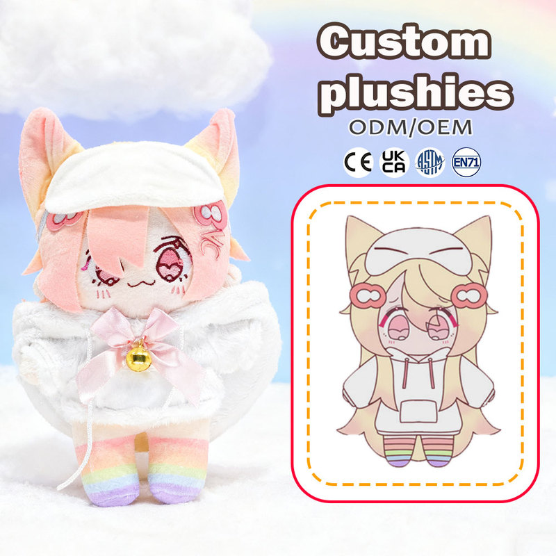 Custom Stuffed Doll Pink Hair Anime