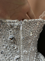 Novance Y4024 Fabricants de vêtements personnalisés, combinaisons scintillantes pour femmes, strass, sexy, courtes, vêtements de scène, tenue de club
