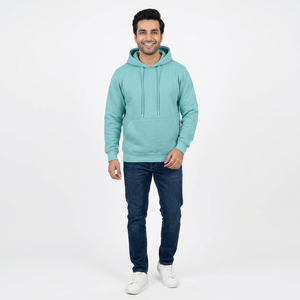 Sweat-shirts streetwear pour hommes en polyester/coton, coupe classique, avec impression en relief et broderie, pull d'hiver en polaire respirant et à séchage rapide, vente en gros - Product Image 1